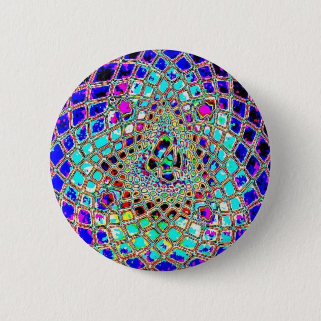 Pretty Mushroom 2 Inch Round Button (Front)