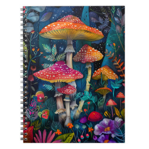 Pretty Mushroom Notebook & Journal