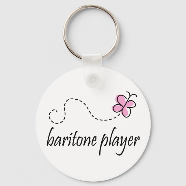 Pretty Music Baritone Gift Keychain (Front)
