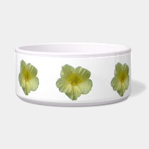 Pretty Nasturtium Dog Bowl