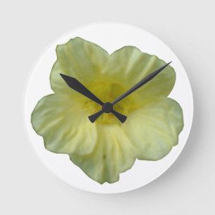 Pretty Nasturtium Wall Clock