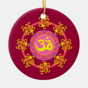 Pretty Om symbol ornament