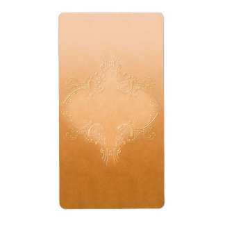Pretty Orange Apothecary Label