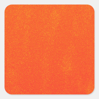 Pretty Orange Sparkly Mess Square Sticker
