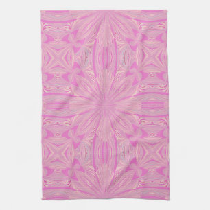 Pretty Orchid Purple Beautiful Abstract Flower Kitchen Towel