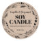 Pretty Organic Kraft Soy Candle Labels