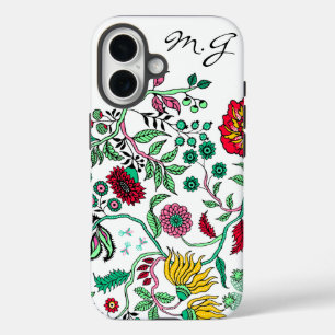 Pretty Ornate Flower Garden Art Personalised iPhone 16 Case