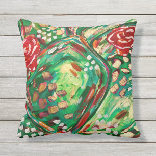 Pretty outdoor pillow/ patio pillows/ summer decor pillow