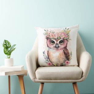Pretty Owl Pillow