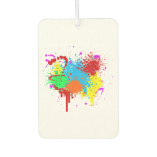 Pretty Paint Splatter Painting Abstract Art Paint Air Freshener
