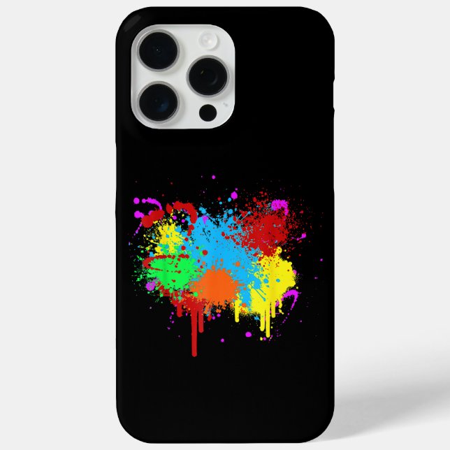 Pretty Paint Splatter Painting Abstract Art Paint  Case-Mate iPhone Case (Back)