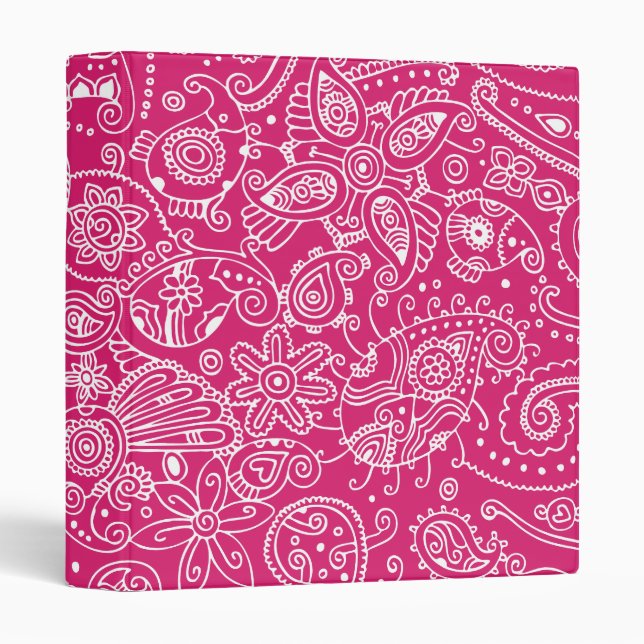 Pretty Paisley Binder (Front/Spine)