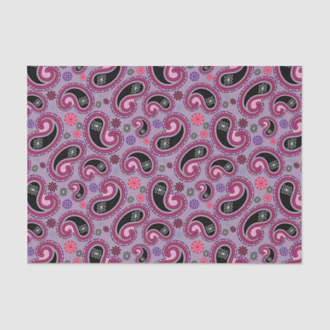 Pretty Paisley Pattern Tissue Paper (Front)