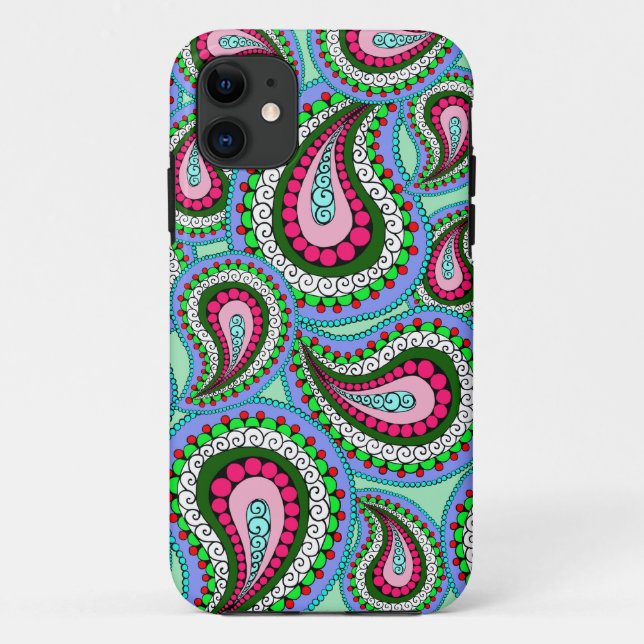 Pretty Paisley Phone Case (Back)