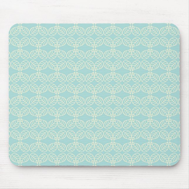 Pretty pale aqua mouse pad (Front)