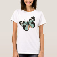 Pretty pale blue vintage butterfly T-Shirt
