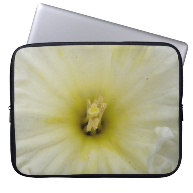 Pretty Pale Daffodil Laptop Bag (Front)