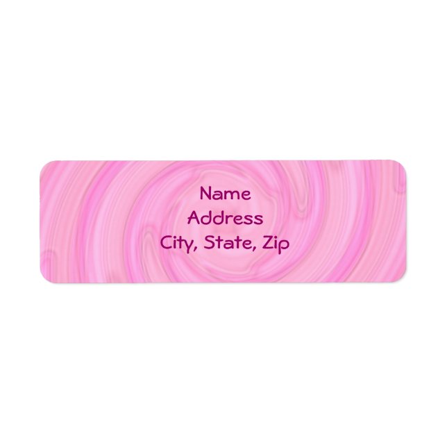 Pretty pale pink girly swirl (Front)