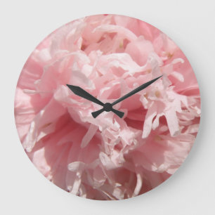 Pretty Pale Pink Poppy Wall Clock
