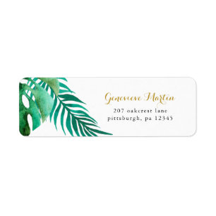 Pretty Palm Leaves Wedding