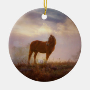 Pretty Palomino Mustang Ornament
