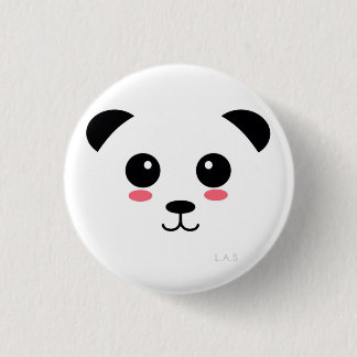 Pretty Panda 1 Inch Round Button