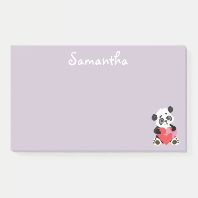 Pretty Panda Post-it Notes (Front)