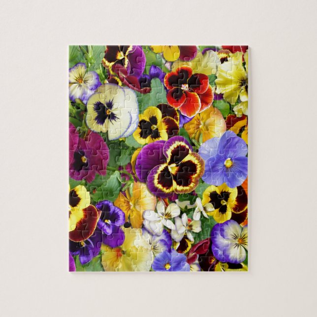 Pretty Pansies Jigsaw Puzzle (Vertical)