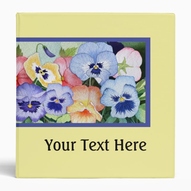 Pretty Pansy Binder (Front)