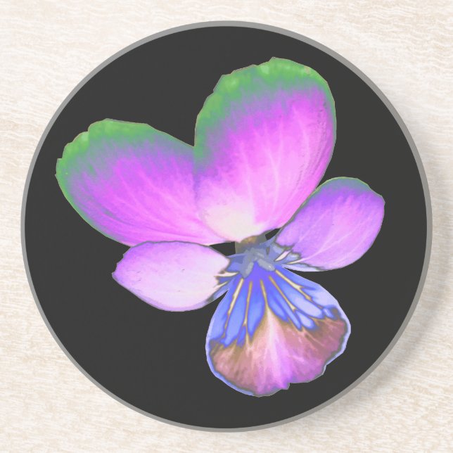 Pretty Pansy Coasters (Front)