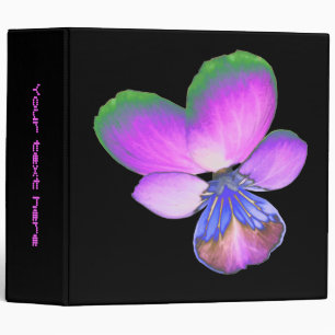 Pretty Pansy Custom Binder