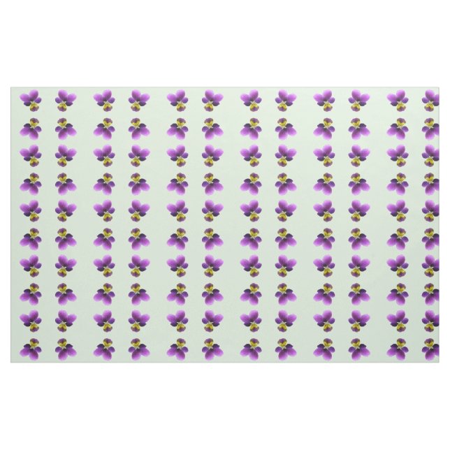 Pretty Pansy Floral Patterned Fabric (Yard)