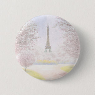 Pretty Paris In Pastels 2 Inch Round Button
