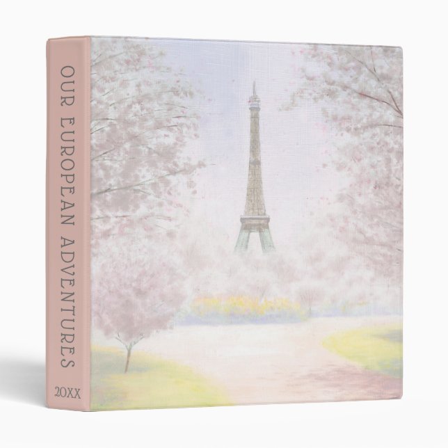 Pretty Paris In Pastels Binder (Front/Spine)