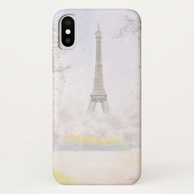 Pretty Paris In Pastels Case-Mate iPhone Case (Back)