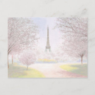 Pretty Paris In Pastels Postcard