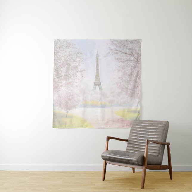 Pretty Paris In Pastels Tapestry (In Situ (Horizontal))