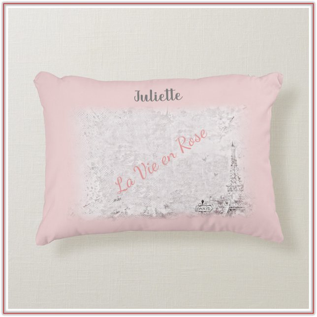 Pretty Paris La Vie En Rose Accent Pillow (Creator Uploaded)