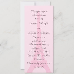 Pretty Paris Rehearsal Dinner Invitation