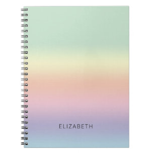 Pretty Pastel Blend Personalized Notebook