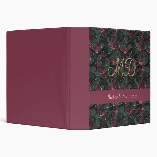 Pretty Pastel Botanical Blossom Pattern Binder (Background)