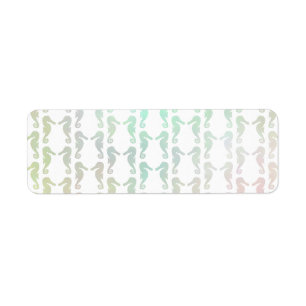 Pretty Pastel Colour Seahorse Pattern