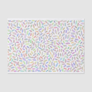 Pretty Pastel Coloured Leaf Skeleton Pattern Tissue Paper