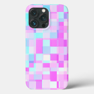 Pretty Pastel Colours, Soft Tones Pink Purple Cyan iPhone 13 Pro Case