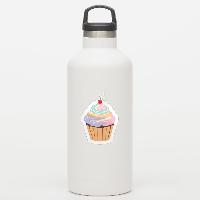 Pretty Pastel Cupcake (Waterbottle)