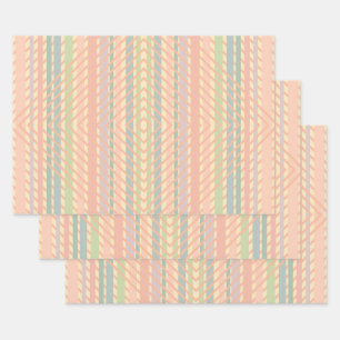 Pretty Pastel Diamond Pattern  Wrapping Paper Sheet