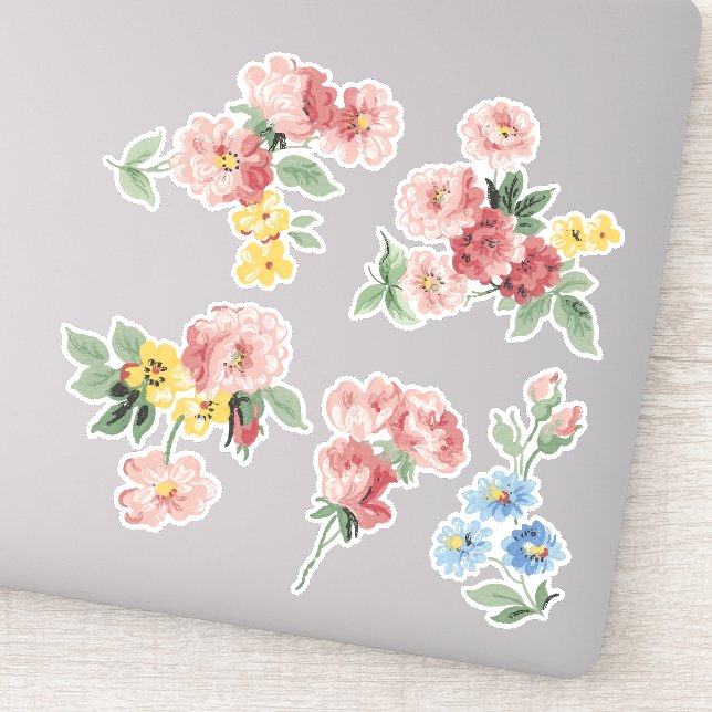 Pretty Pastel Flowers (Detail)