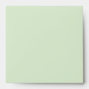 Pretty Pastel Green & Plaid Custom Envelope