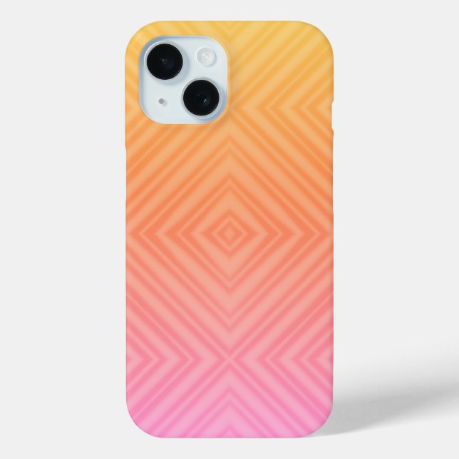 Pretty Pastel Hypnotic Diamond Modern Pop Art Case-Mate iPhone Case (Back)