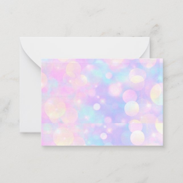Pretty Pastel Lavender Blank Notecards  (Front)